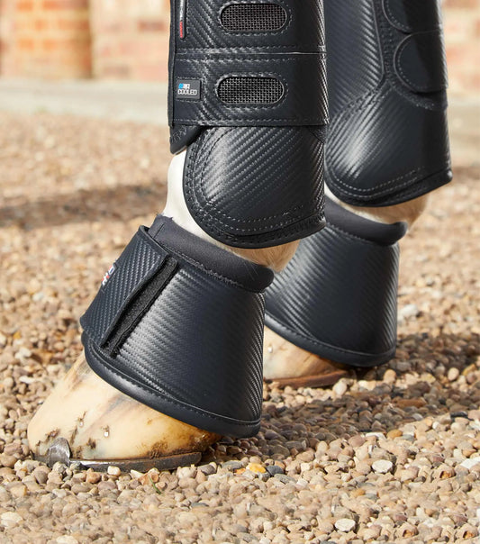Premier Equine Carbon Wrap Over Reach Boots by Premier Equine at  Try A Bit