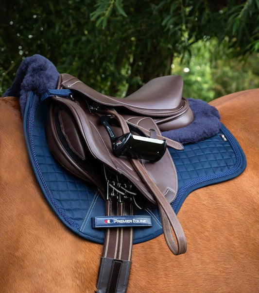 Premier Equine Close Contact Merino Wool European Saddle Pad - GP/Jump Square by Premier Equine at  Try a Bit