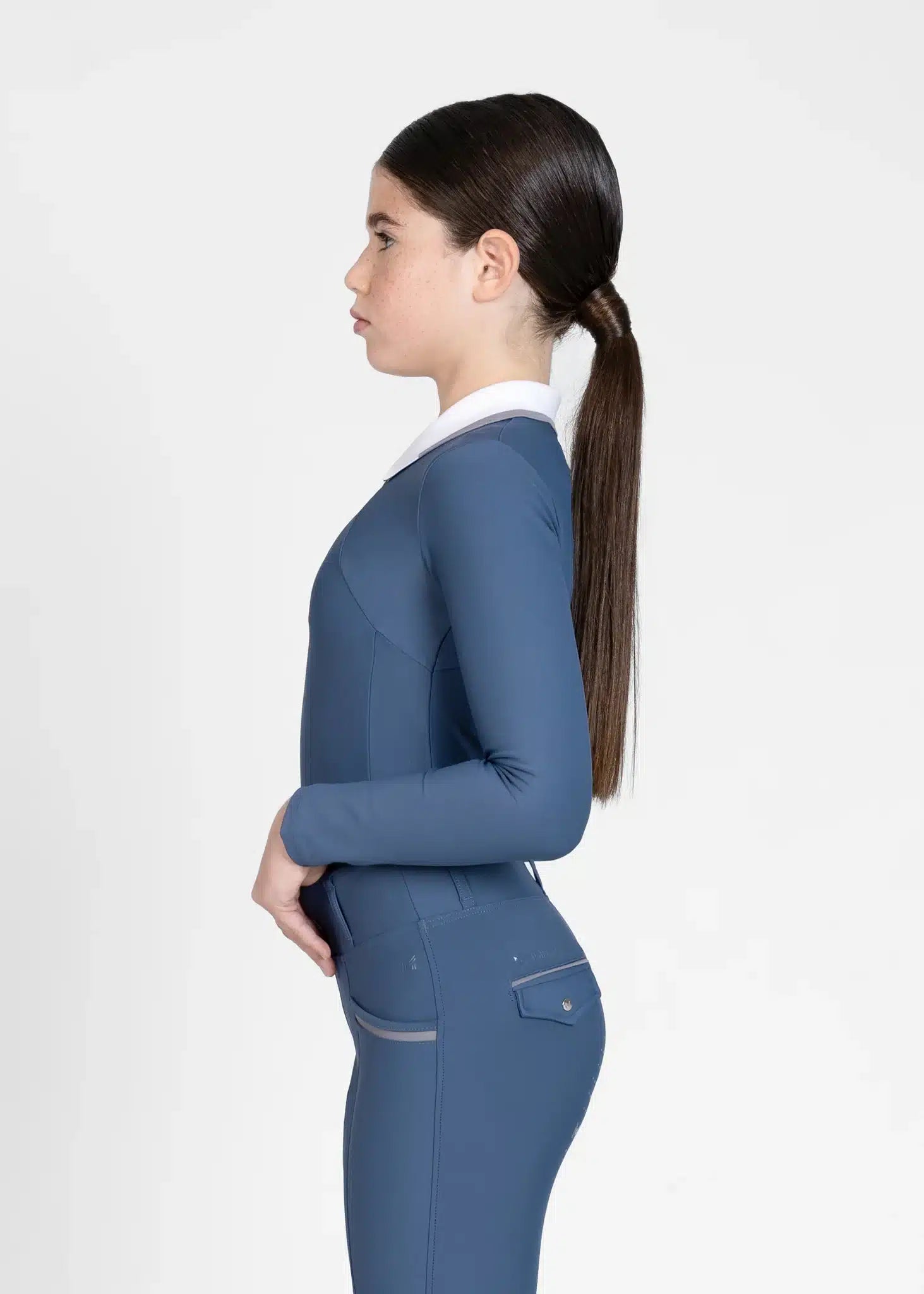 Maximilian Equestrian YR Concept Long Sleeve Polo Shirt (Sailor) by Maximilian Equestrian at Try a Bit