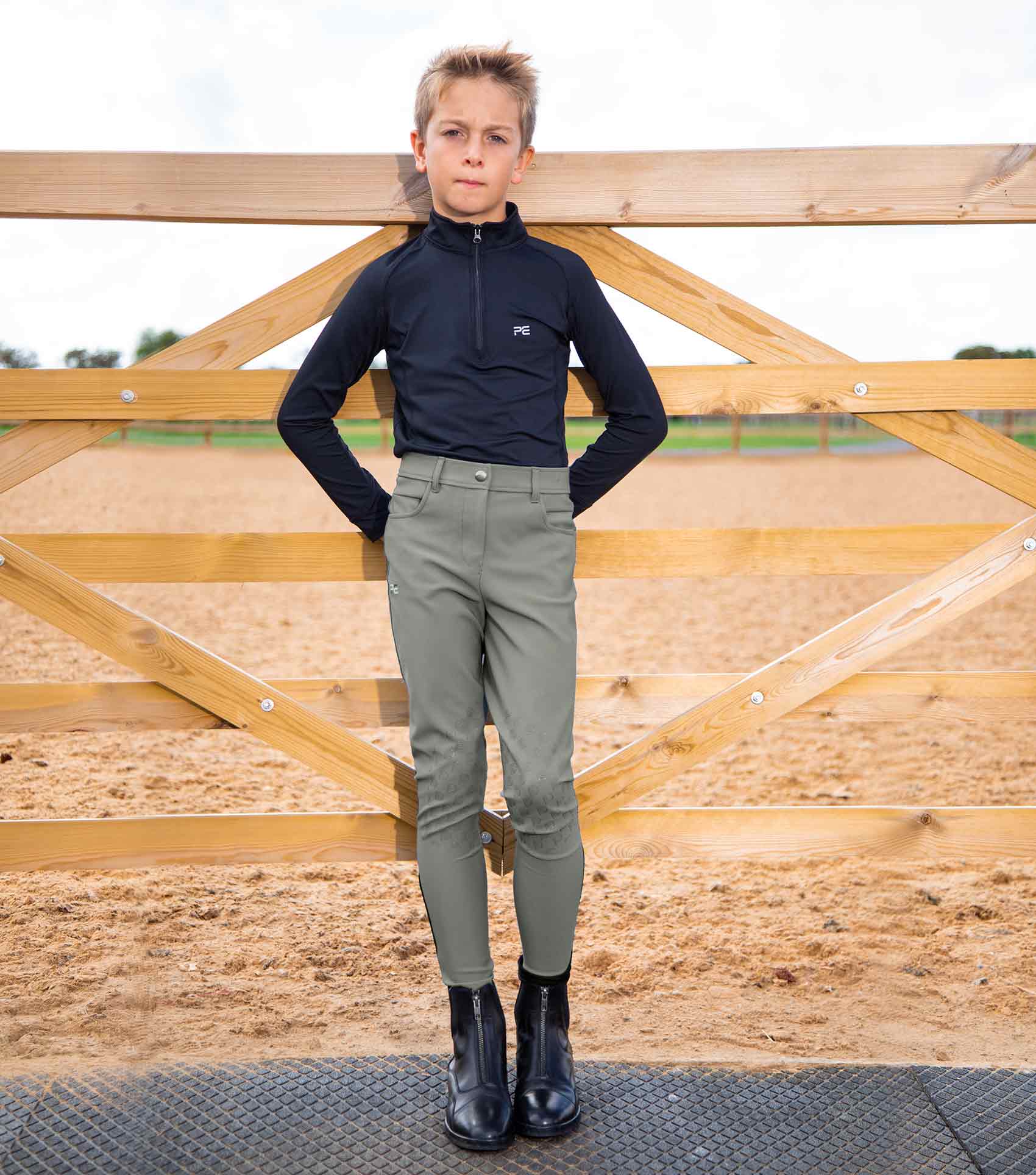 Premier Equine Derby Boys Riding Breeches by Premier Equine at Try a Bit