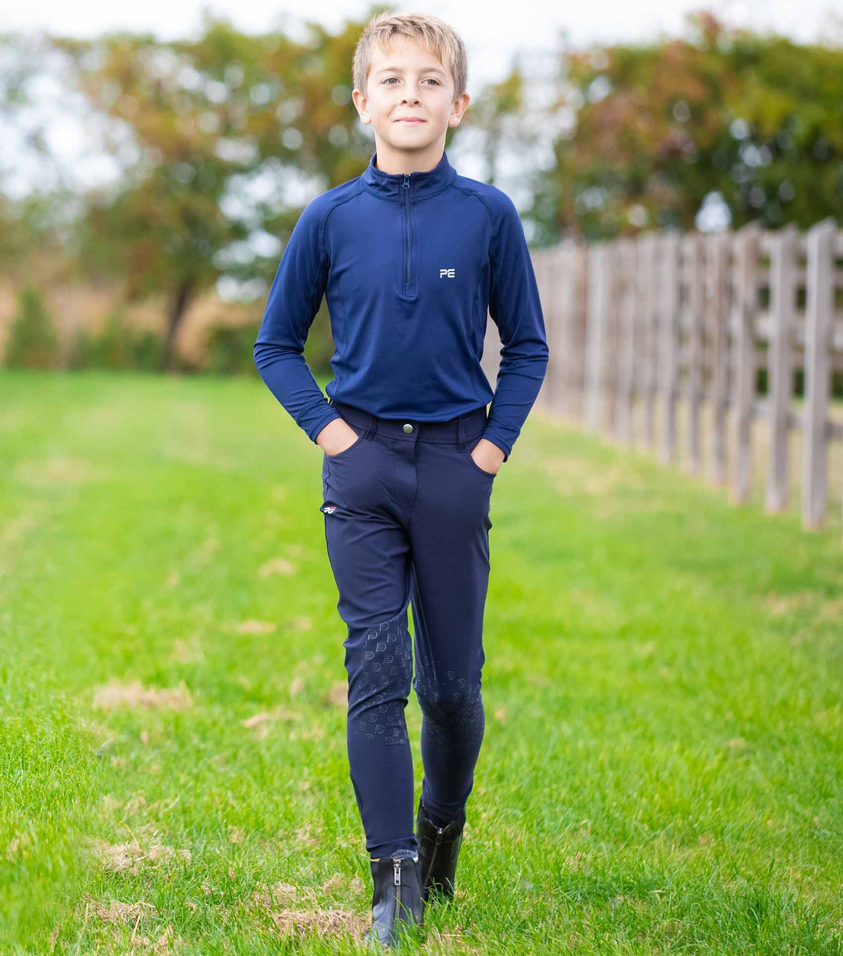 Premier Equine Derby Boys Riding Breeches by Premier Equine at Try a Bit