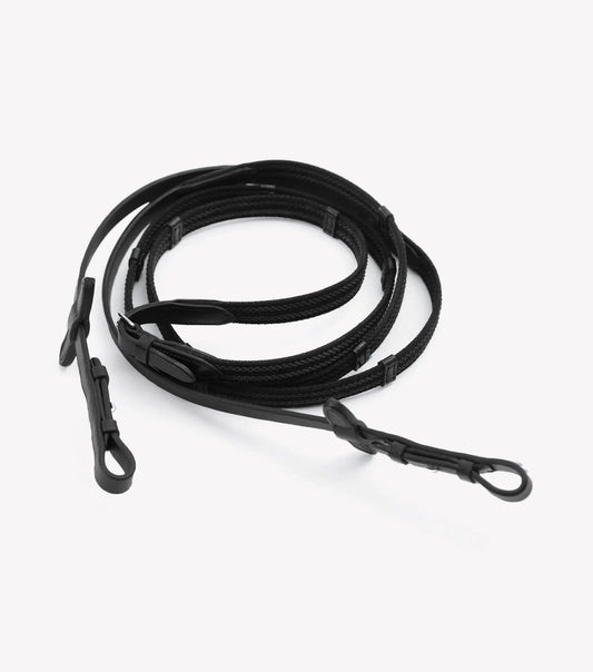 Premier Equine Domenico Web & Rubber Grip Reins by Premier Equine at Try a Bit