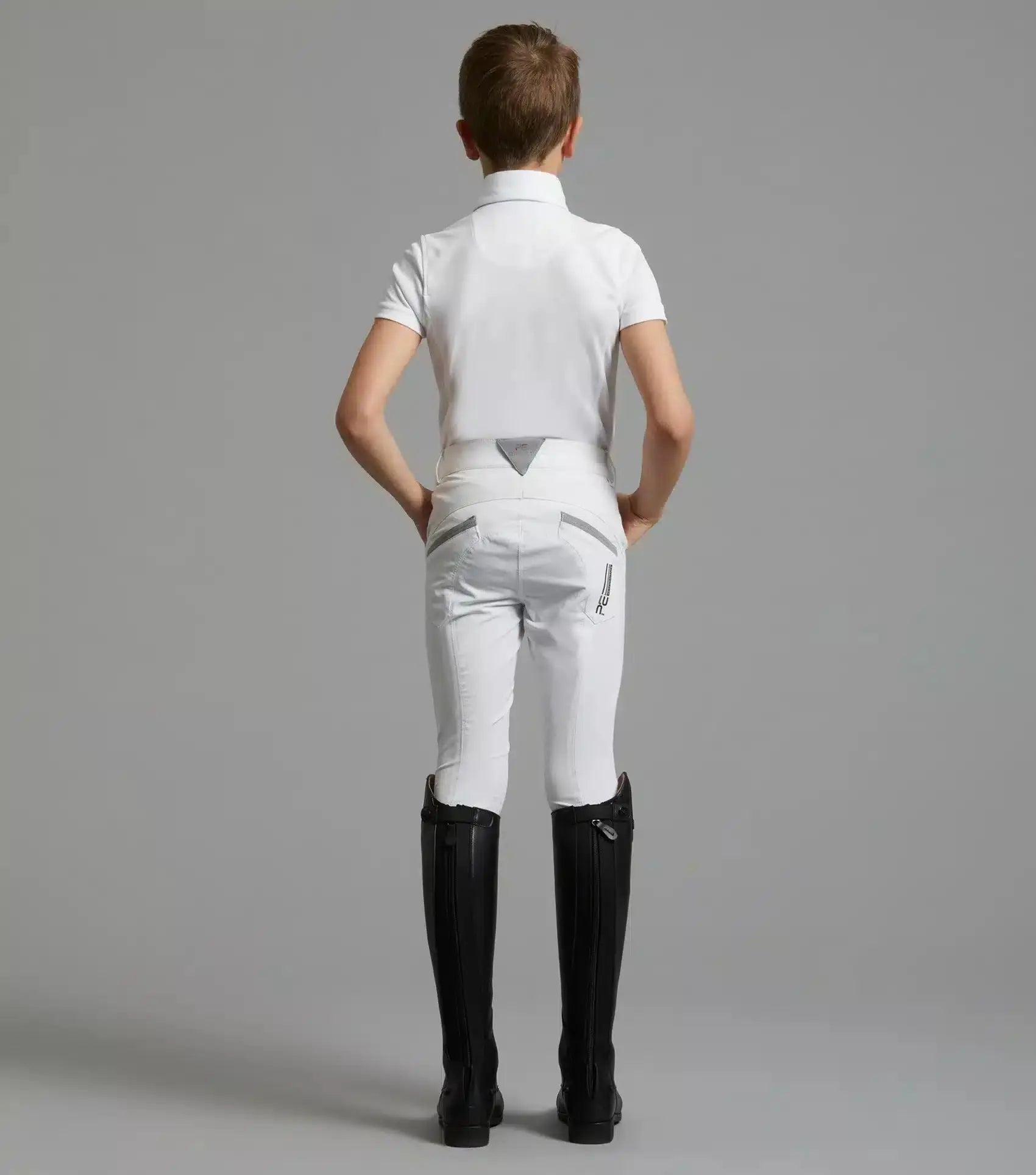 Premier Equine Gando Boys Gel Knee Competition Riding Breeches by Premier Equine at Try A Bit