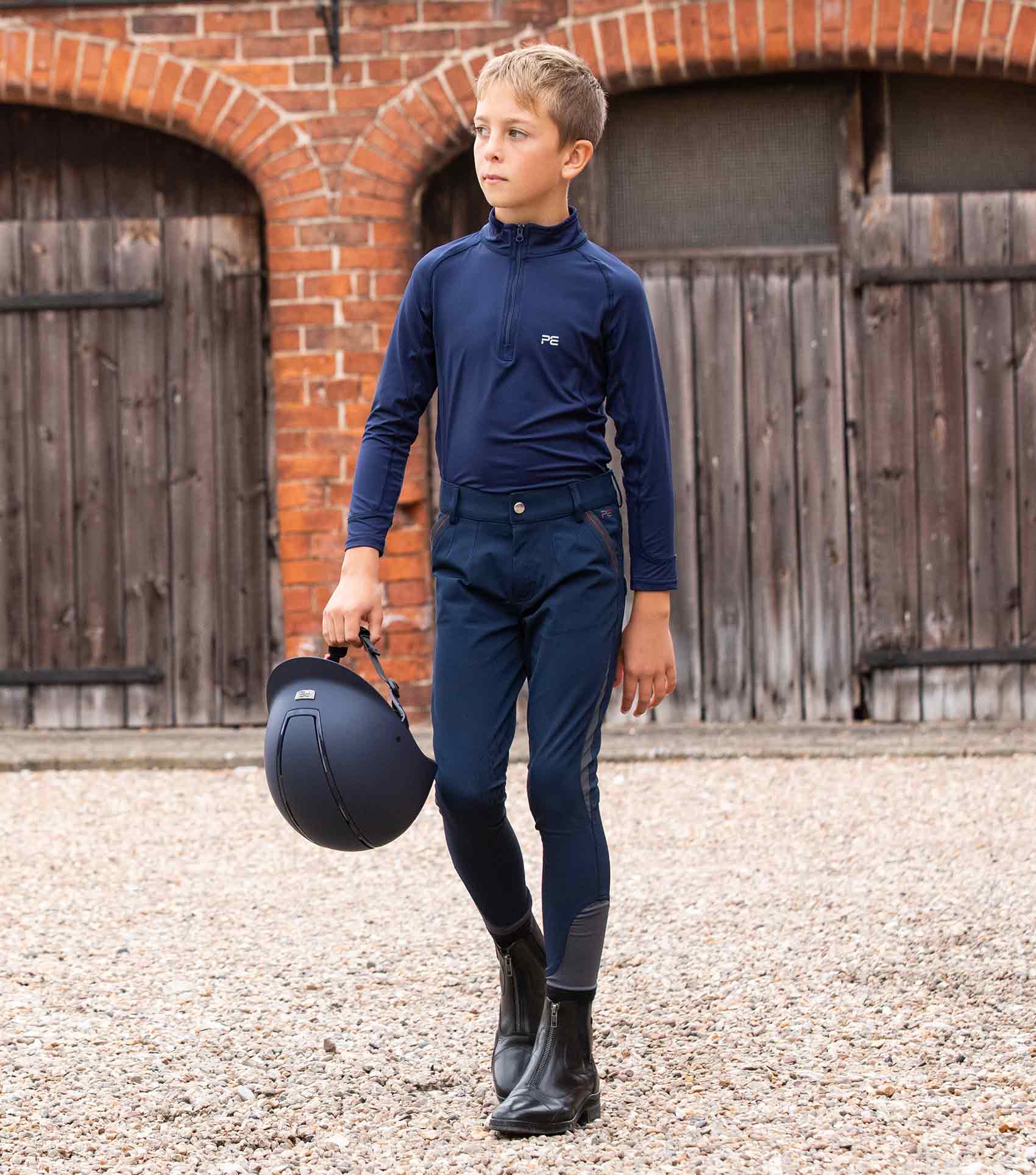 Premier Equine Gando Boys Gel Knee Riding Breeches by Premier Equine at Try a Bit