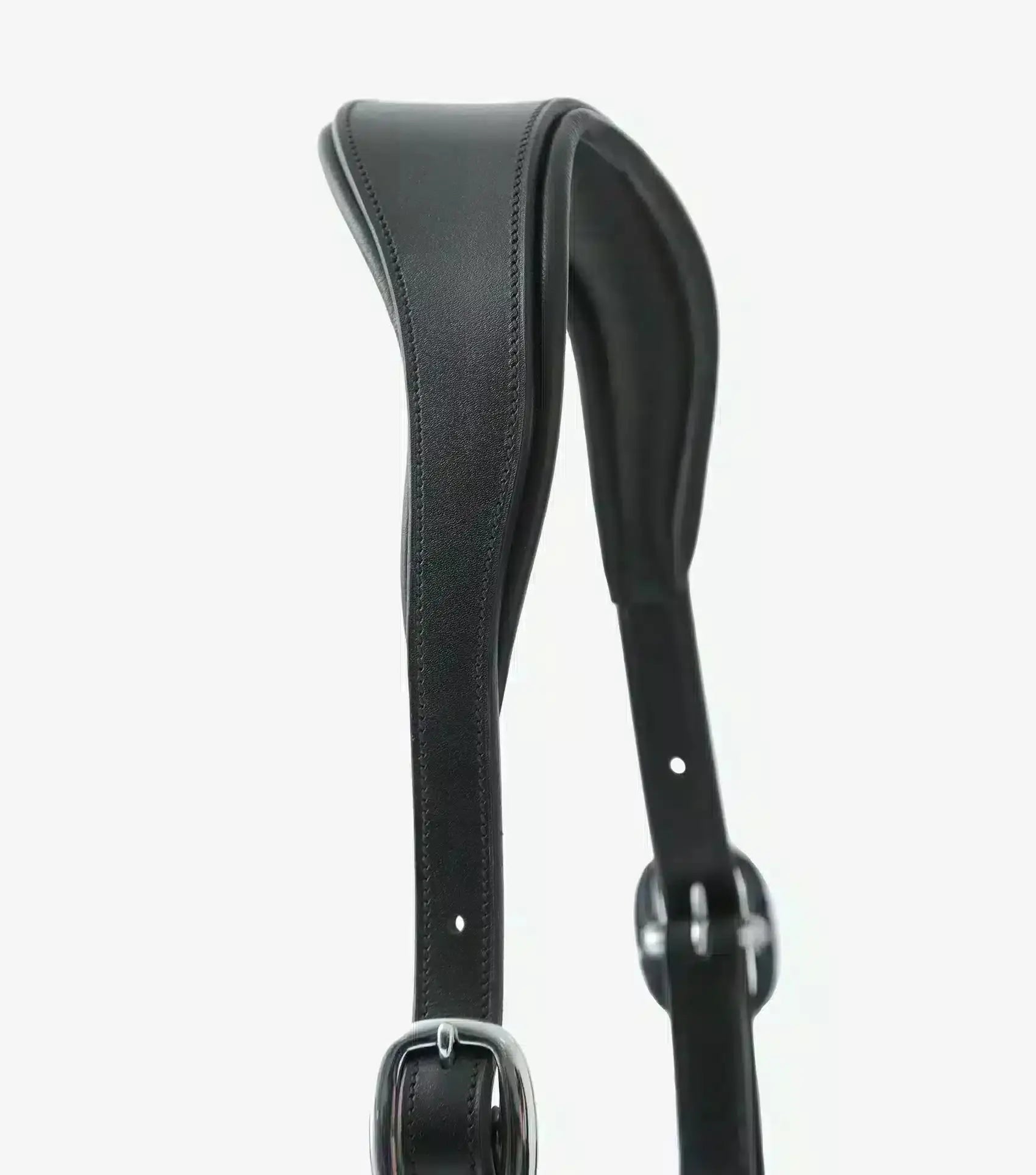 Premier Equine Hennaroso Rolled Anatomic Leather Head Collar by Premier Equine at Try A Bit