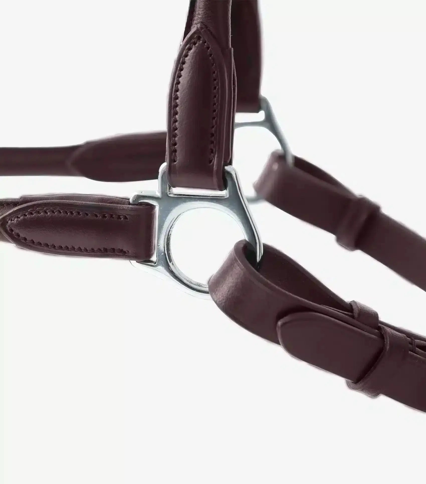 Premier Equine Hennaroso Rolled Anatomic Leather Head Collar by Premier Equine at Try A Bit