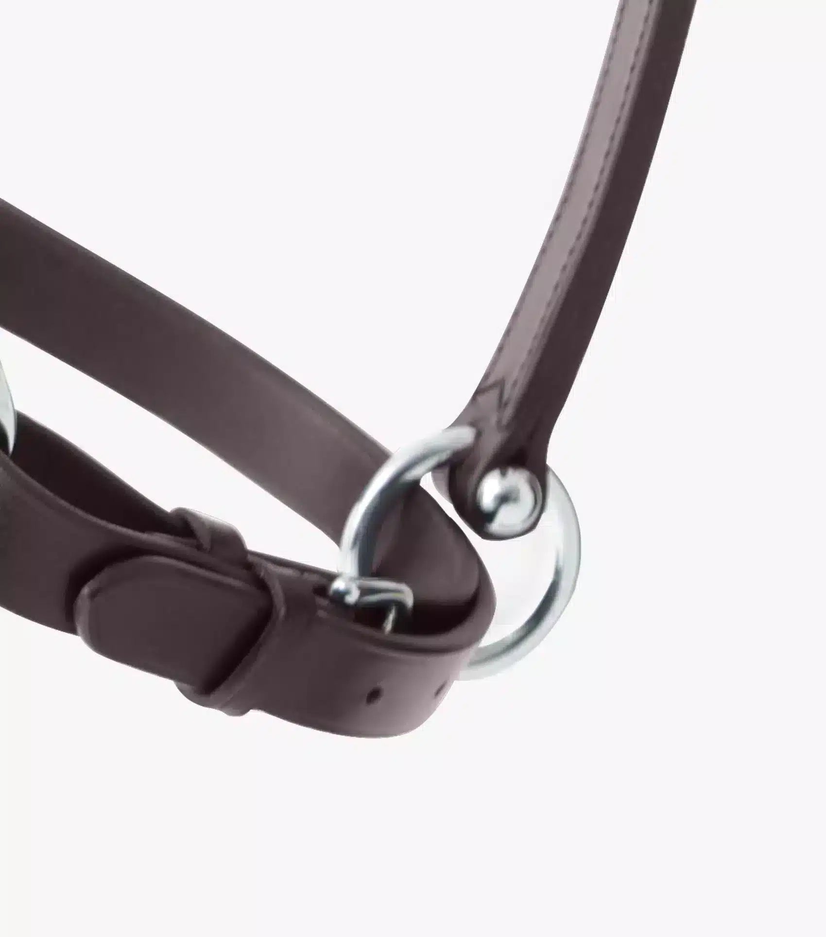 Premier Equine Hennaroso Rolled Anatomic Leather Head Collar by Premier Equine at Try a Bit