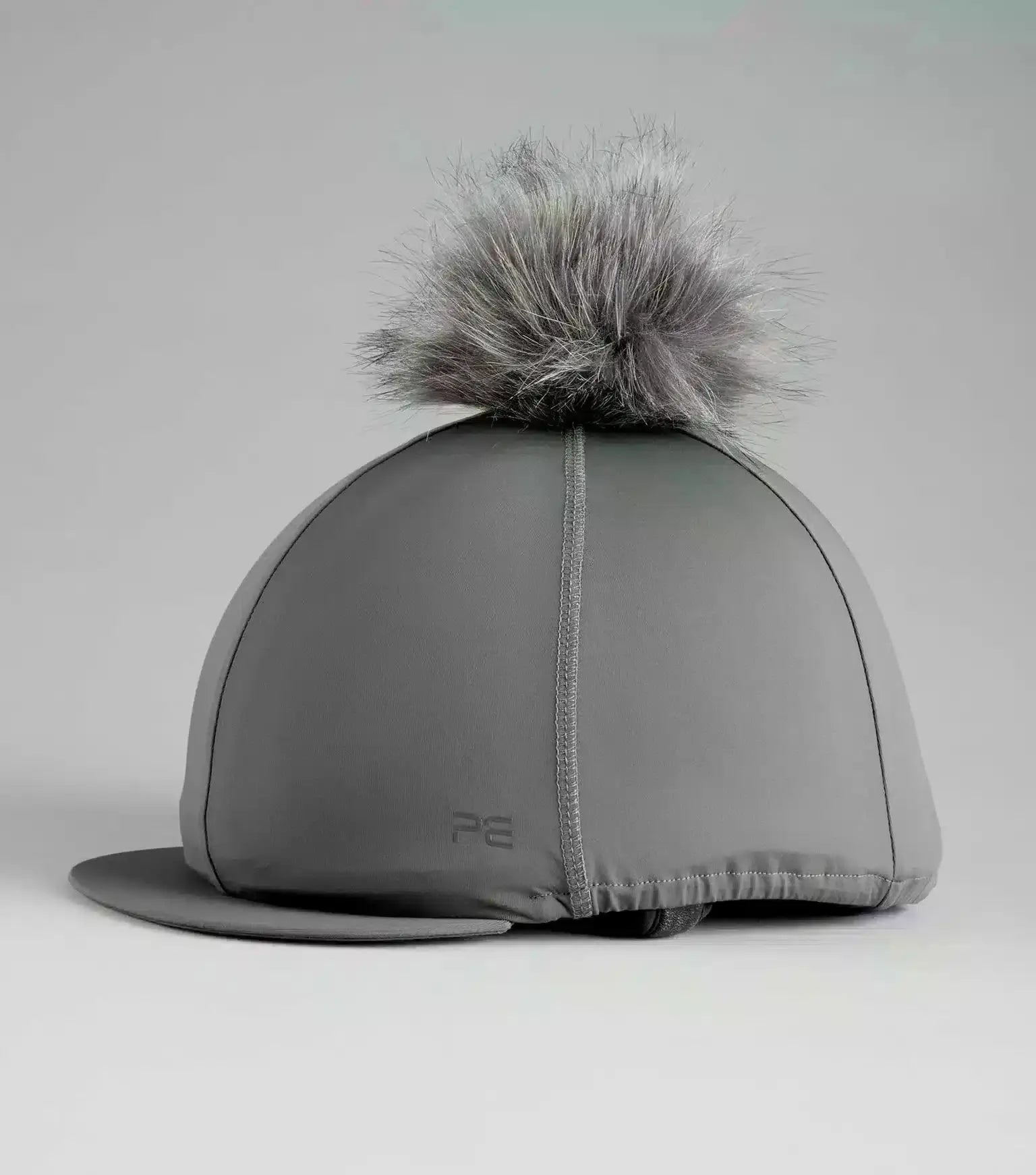 Premier Equine Jersey Hat Silk with Faux Fur Pom Pom by Premier Equine at Try A Bit