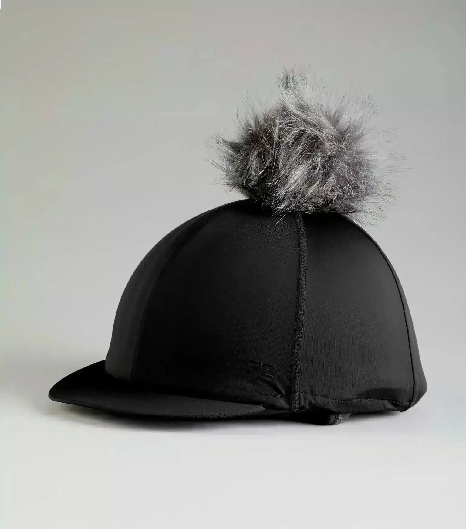 Premier Equine Jersey Hat Silk with Faux Fur Pom Pom by Premier Equine at Try A Bit
