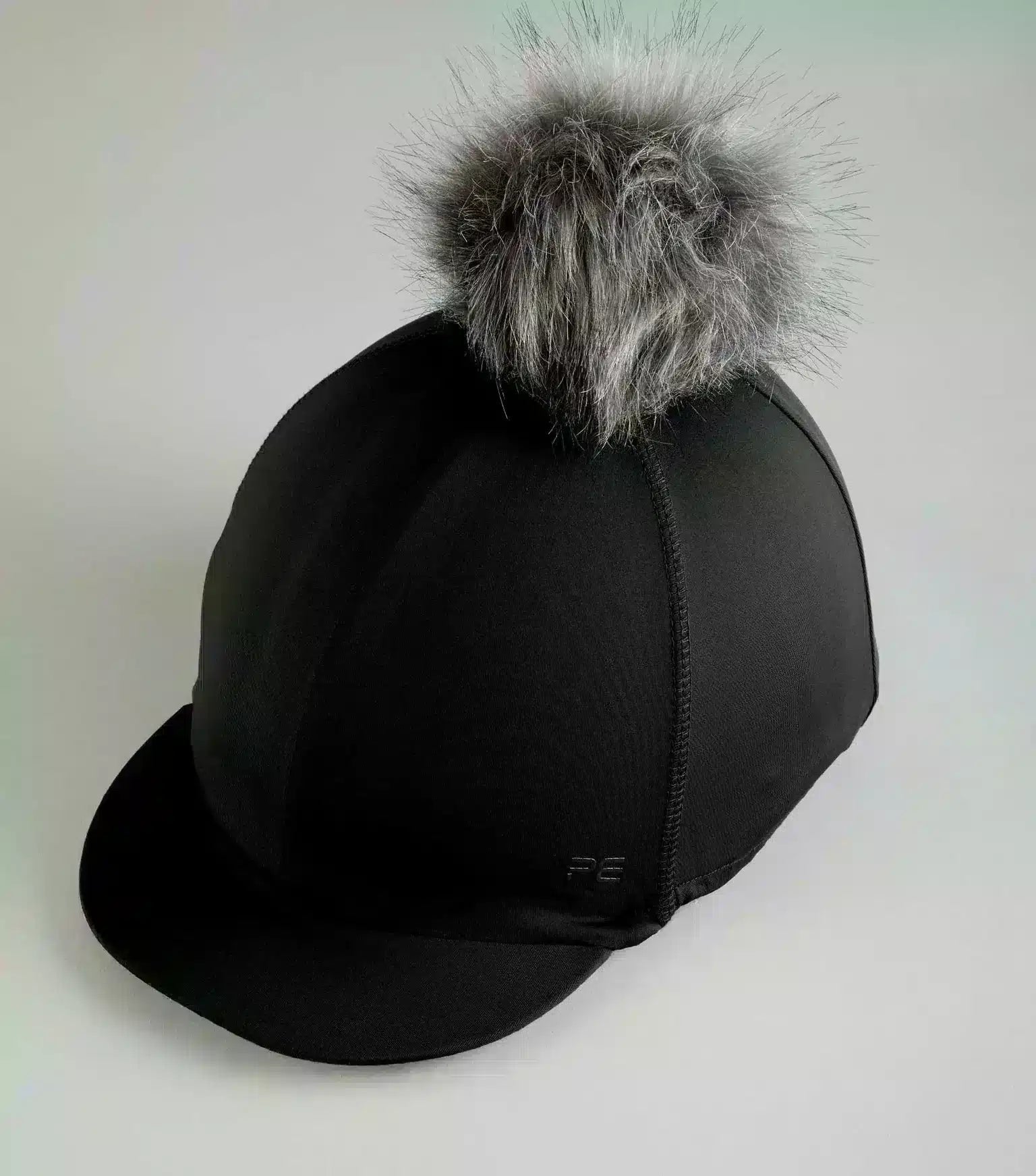 Premier Equine Jersey Hat Silk with Faux Fur Pom Pom by Premier Equine at Try a Bit