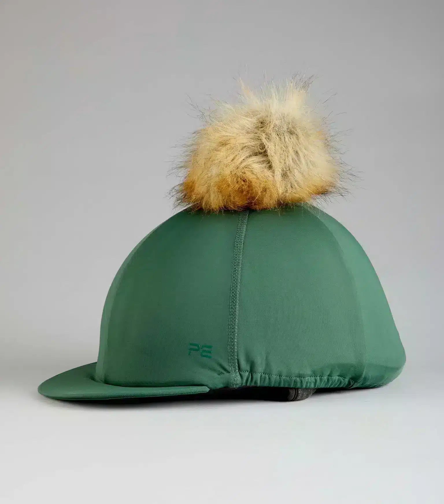 Premier Equine Jersey Hat Silk with Faux Fur Pom Pom by Premier Equine at Try a Bit