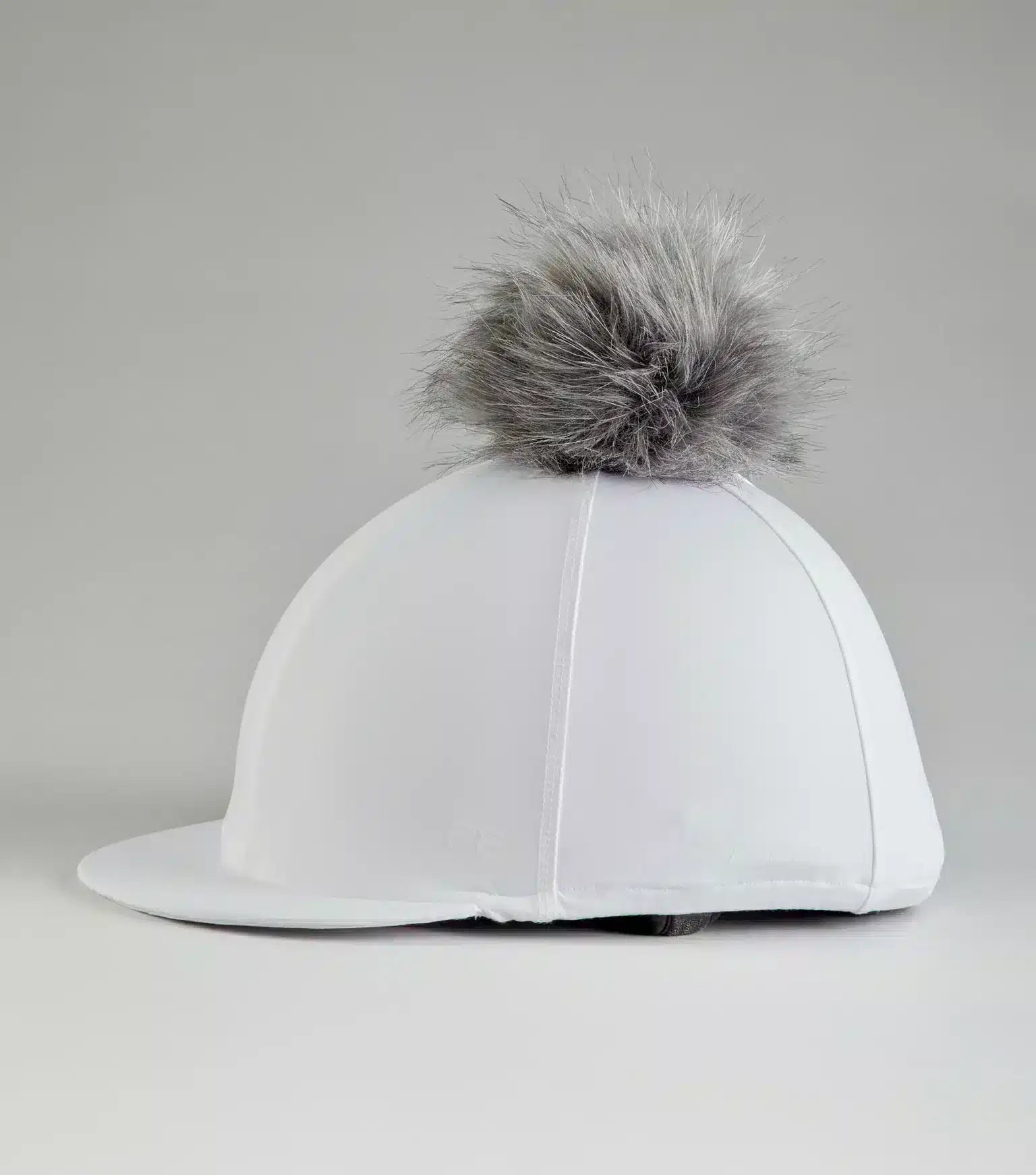 Premier Equine Jersey Hat Silk with Faux Fur Pom Pom by Premier Equine at Try a Bit