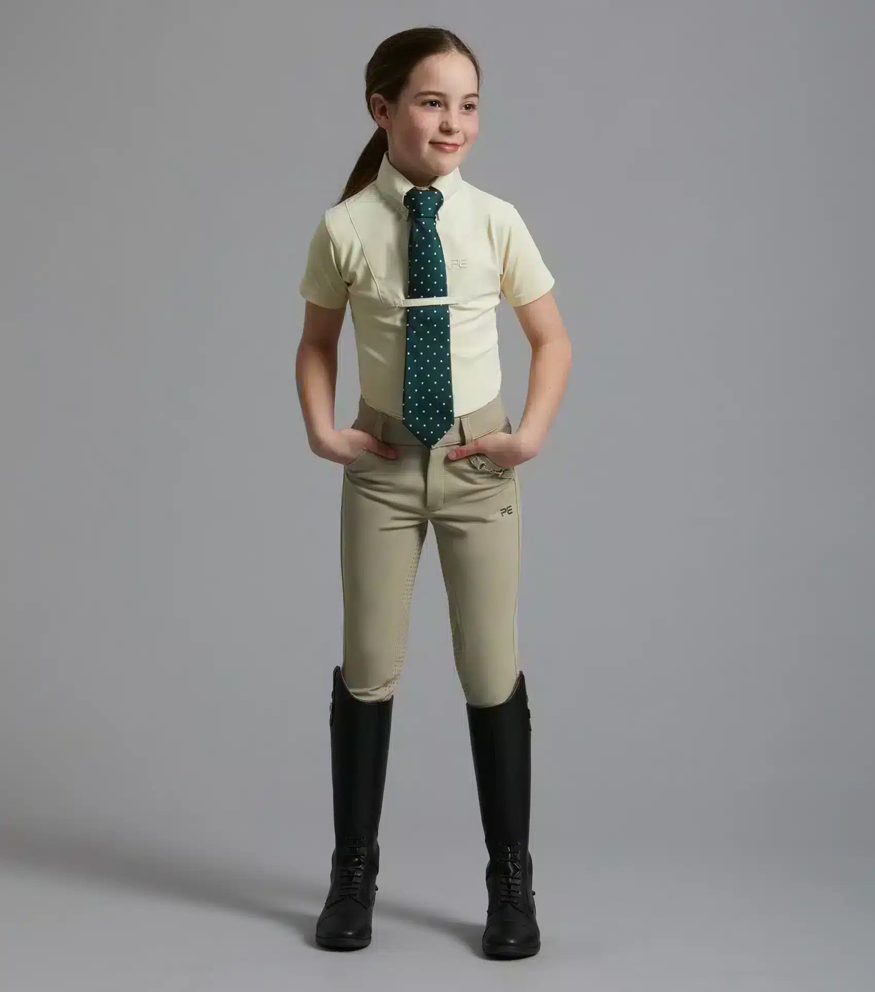 Premier Equine Luciana Girls Short Sleeve Show Shirt by Premier Equine at Try a Bit