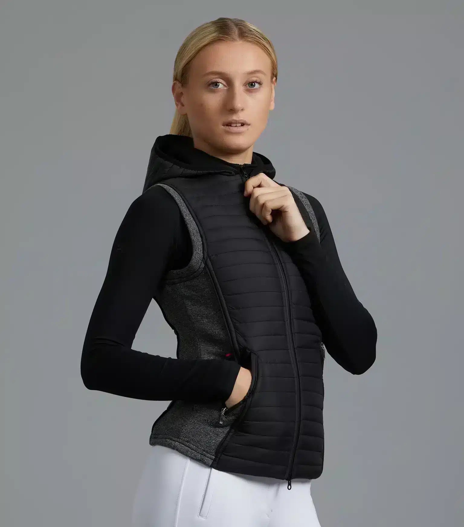 Premier Equine Lamera Ladies Hybrid Technical Riding Gilet by Premier Equine at Try a Bit