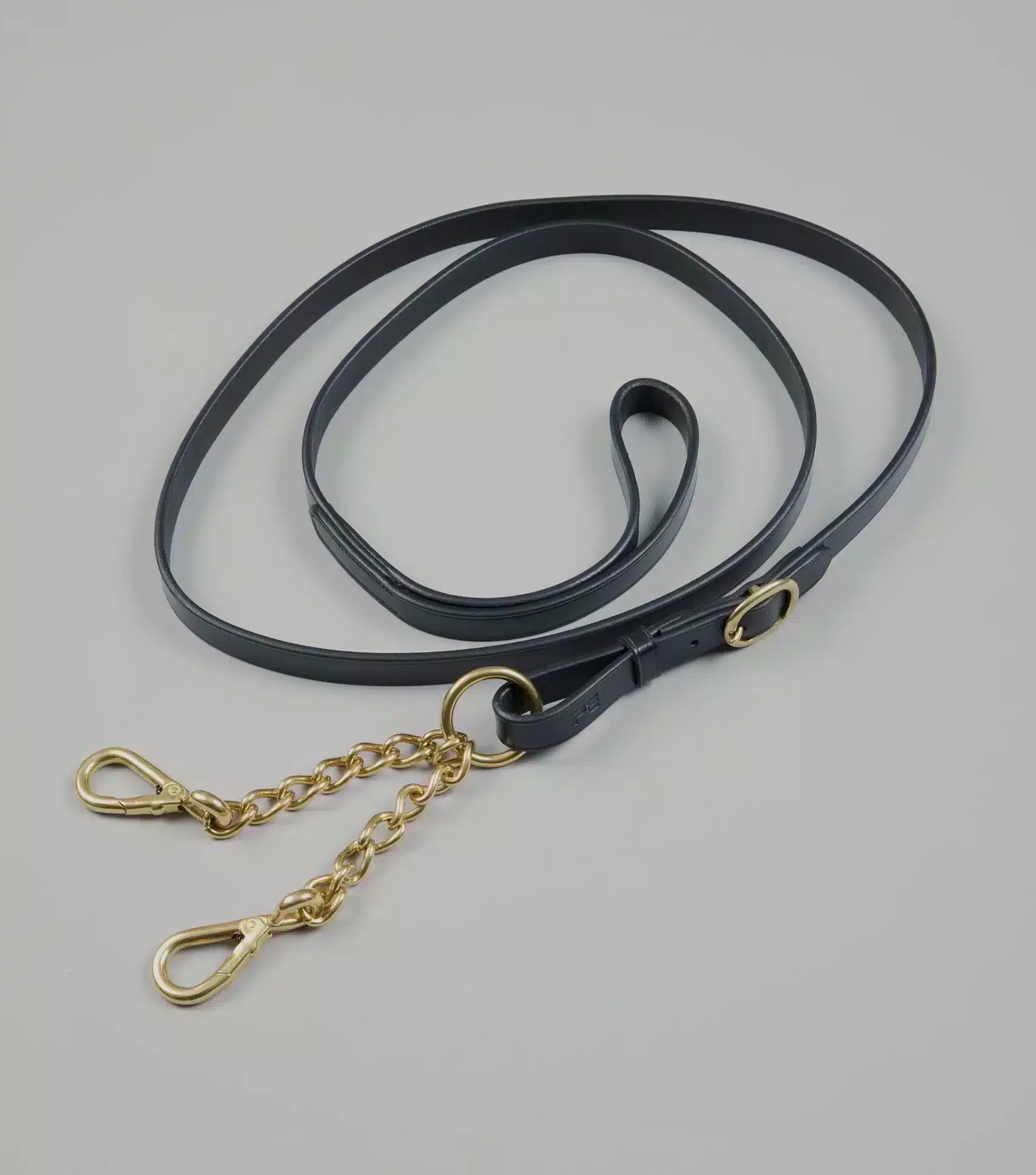 Premier Equine Leather Lead Rein with Chain Coupling by Premier Equine at Try a Bit