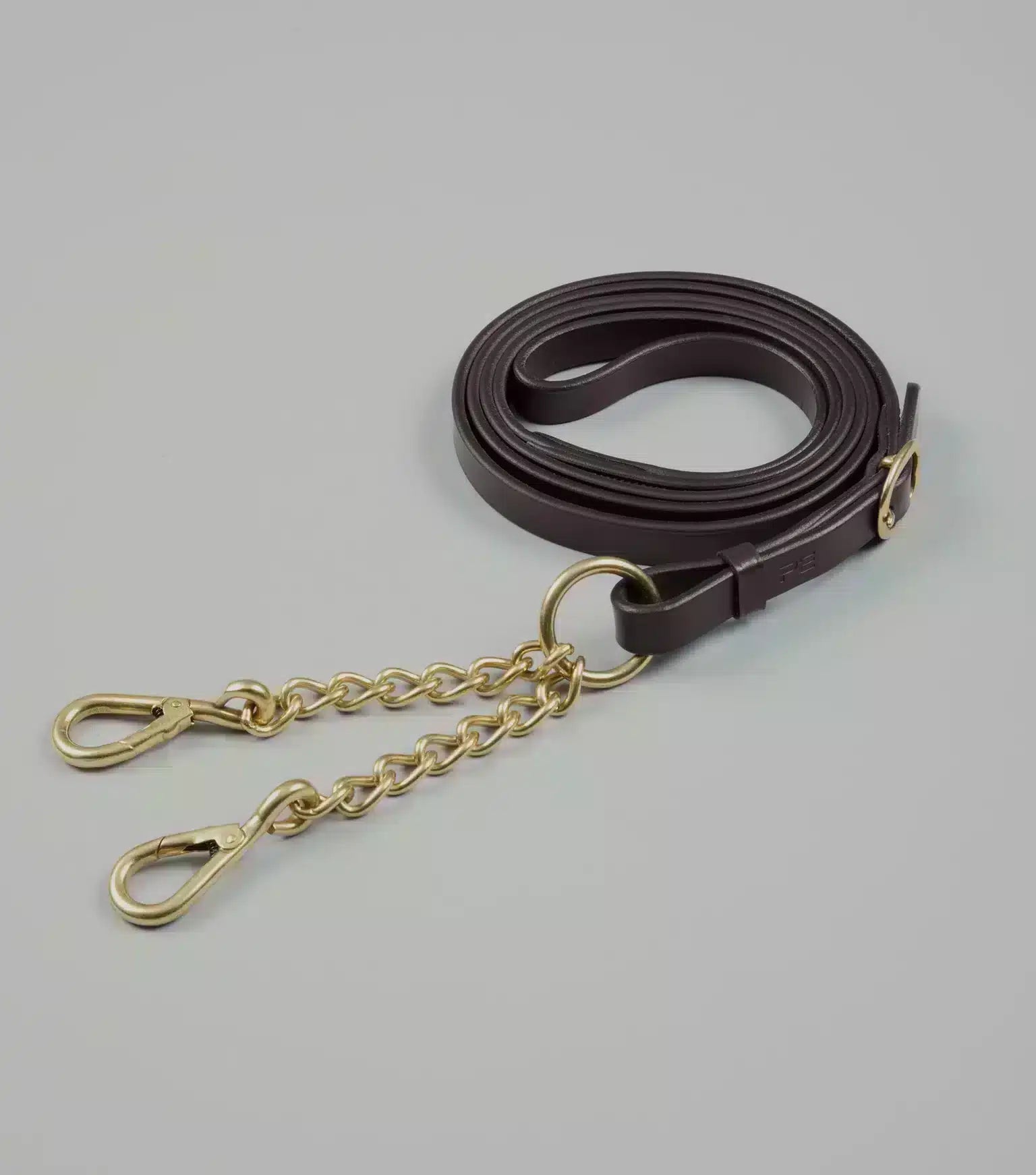 Premier Equine Leather Lead Rein with Chain Coupling by Premier Equine at Try a Bit