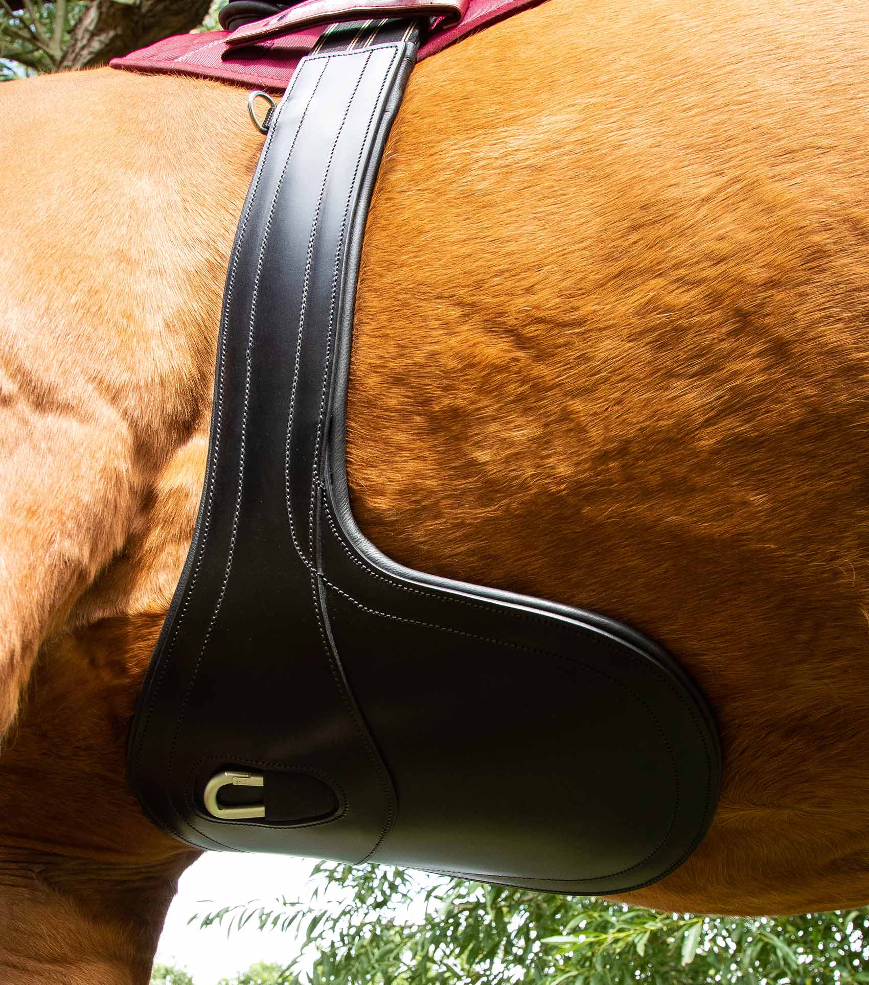 Premier Equine Lizzano Anatomic Leather Stud Girth by Premier Equine at Try a Bit