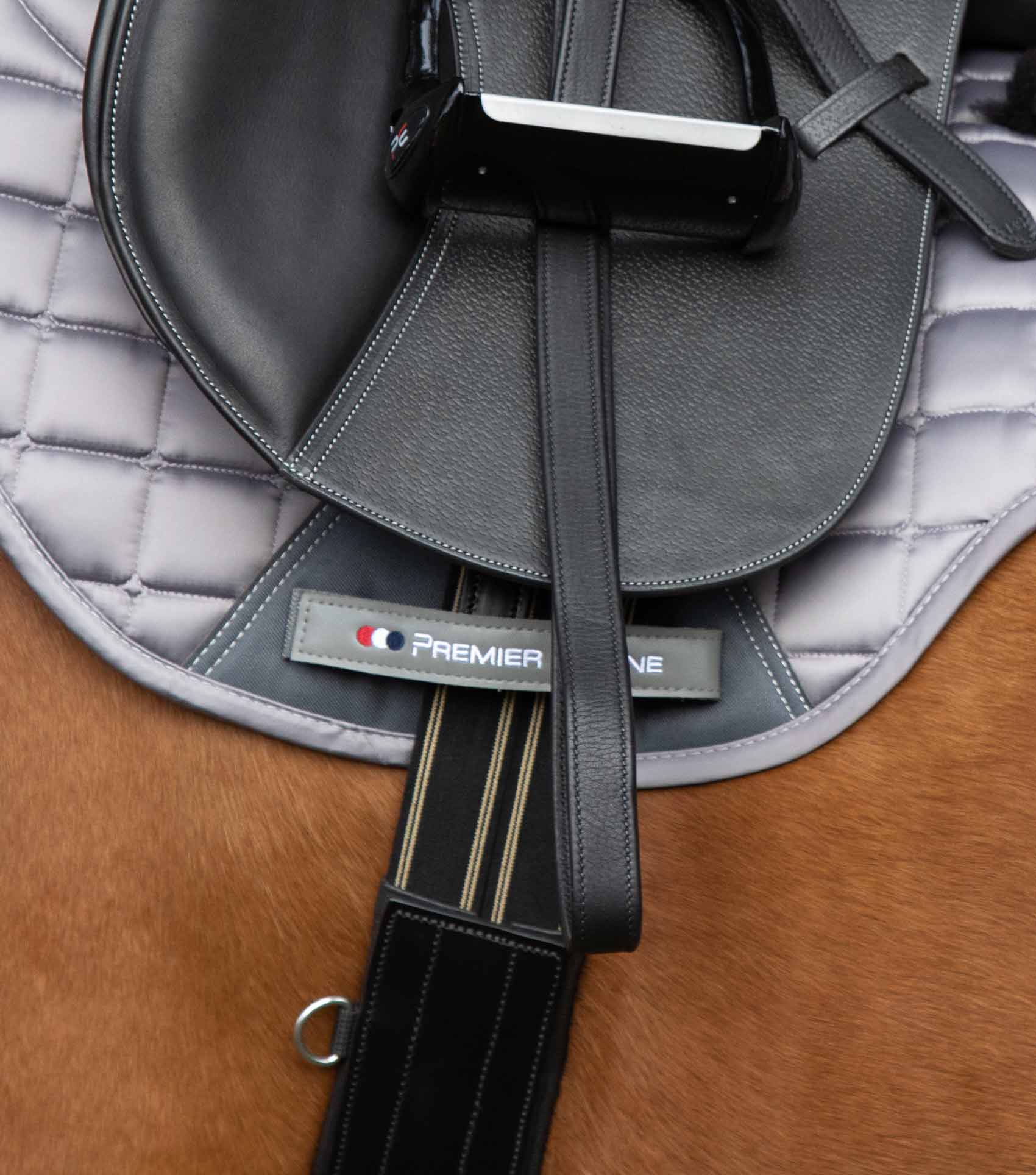Premier Equine Lizzano Anatomic Leather Stud Girth by Premier Equine at Try a Bit