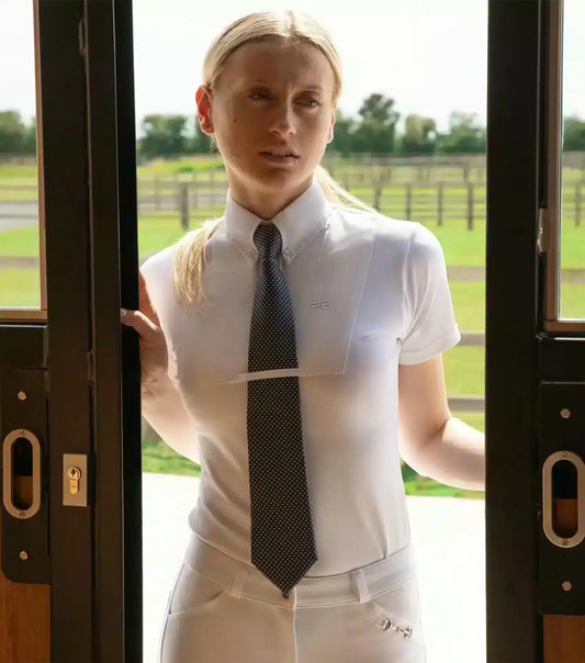 Premier Equine Luciana Ladies Short Sleeve Tie Shirt by Premier Equine at  Try A Bit