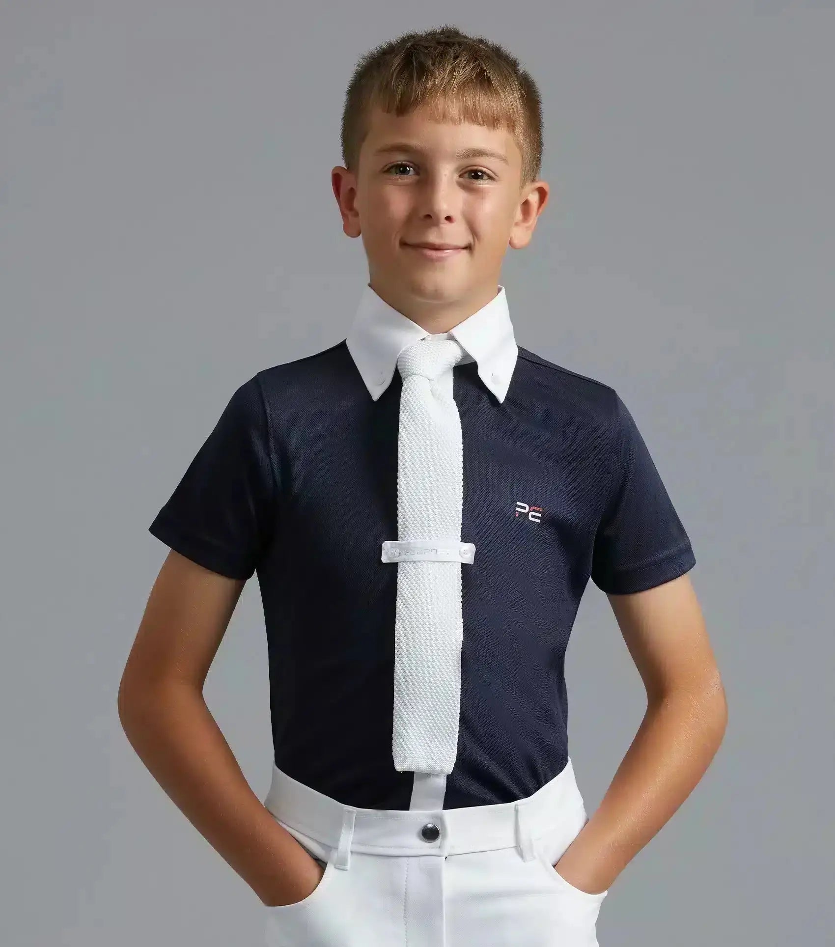 Premier Equine Mini Antonio Boy's Short Sleeve Show Shirt by Premier Equine at Try A Bit