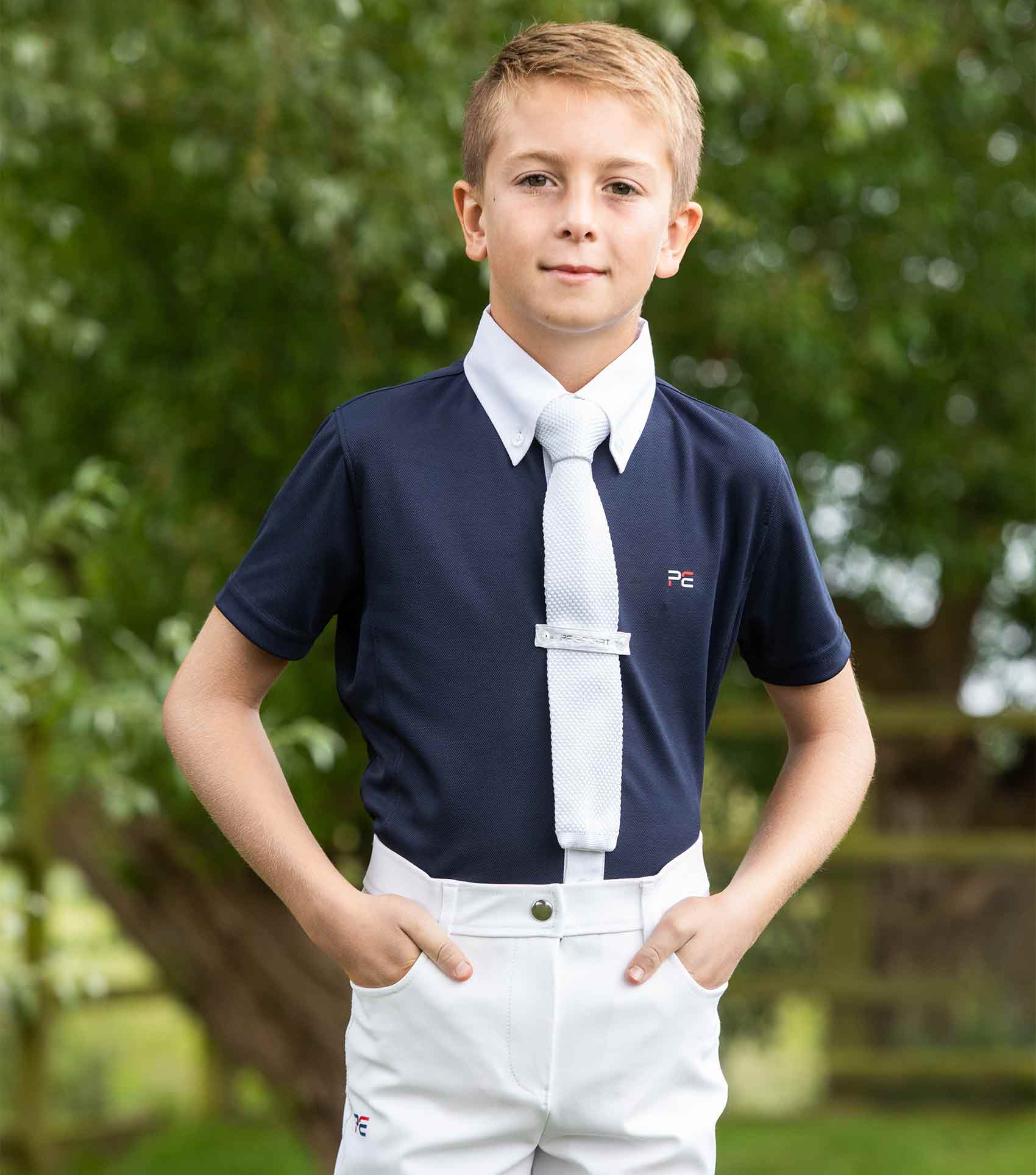 Premier Equine Mini Antonio Boy's Short Sleeve Show Shirt by Premier Equine at Try a Bit