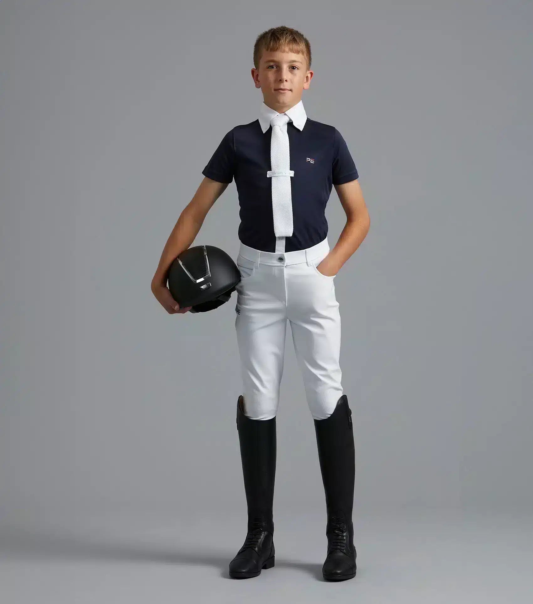 Premier Equine Mini Antonio Boy's Short Sleeve Show Shirt by Premier Equine at Try a Bit