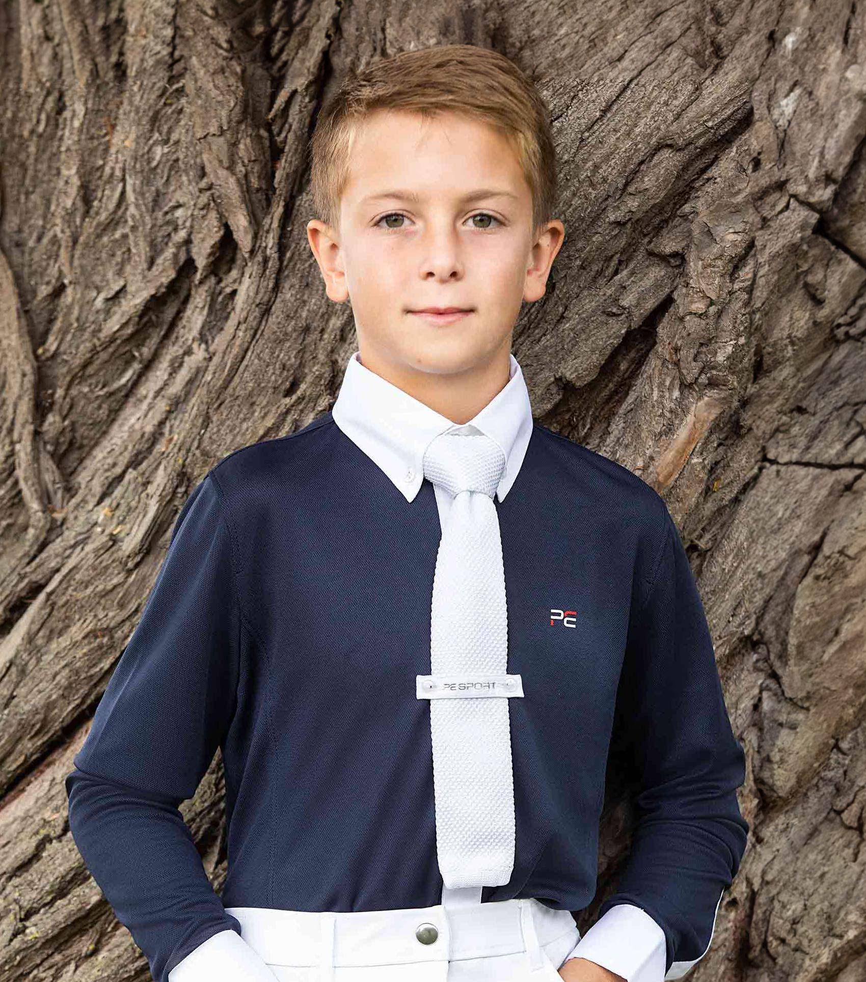 Premier Equine Mini Giulio Boy's Long Sleeve Show Shirt by Premier Equine at Try a Bit