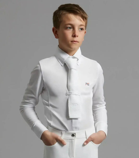 Premier Equine Mini Giulio Boy's Long Sleeve Show Shirt by Premier Equine at Try A Bit