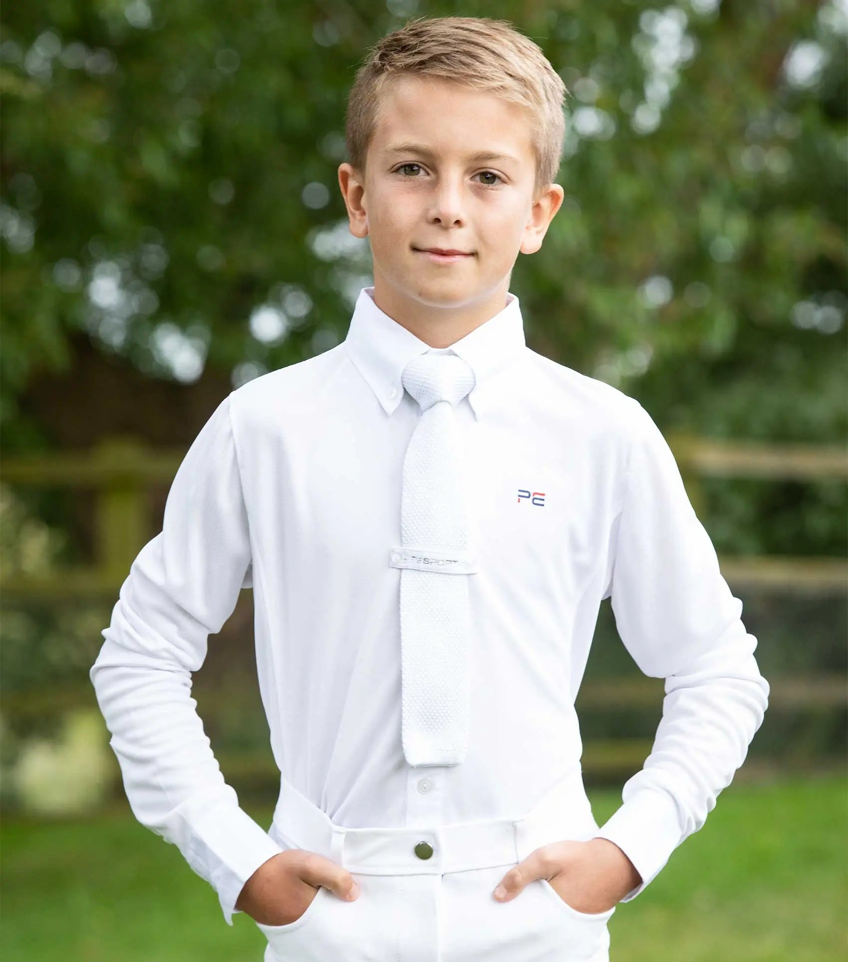 Premier Equine Mini Giulio Boy's Long Sleeve Show Shirt by Premier Equine at Try A Bit