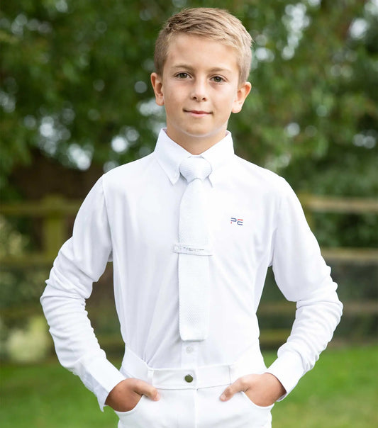 Premier Equine Mini Giulio Boy's Long Sleeve Show Shirt by Premier Equine at  Try A Bit