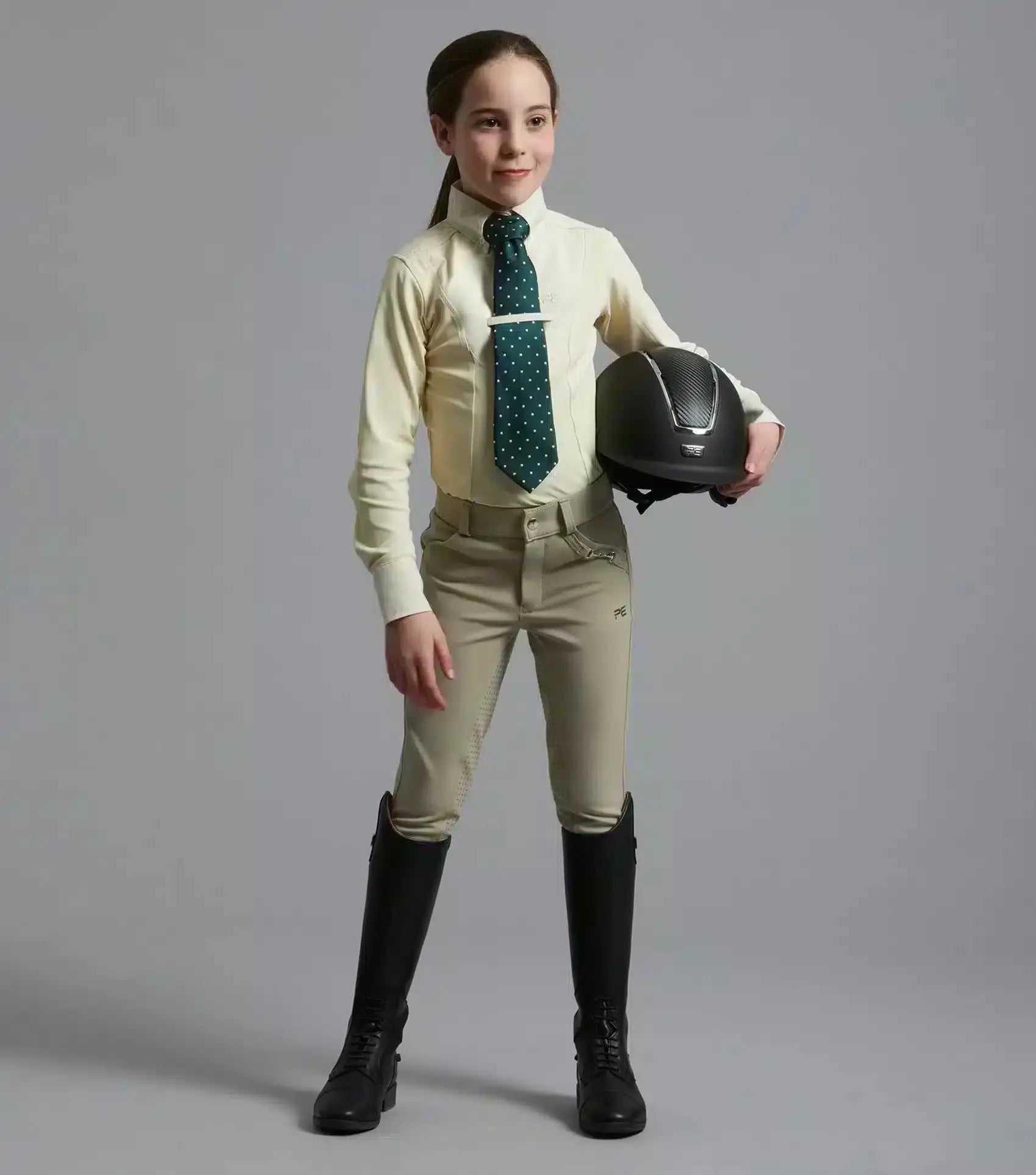 Premier Equine Tessa Girls Long Sleeve Show Shirt by Premier Equine at Try A Bit