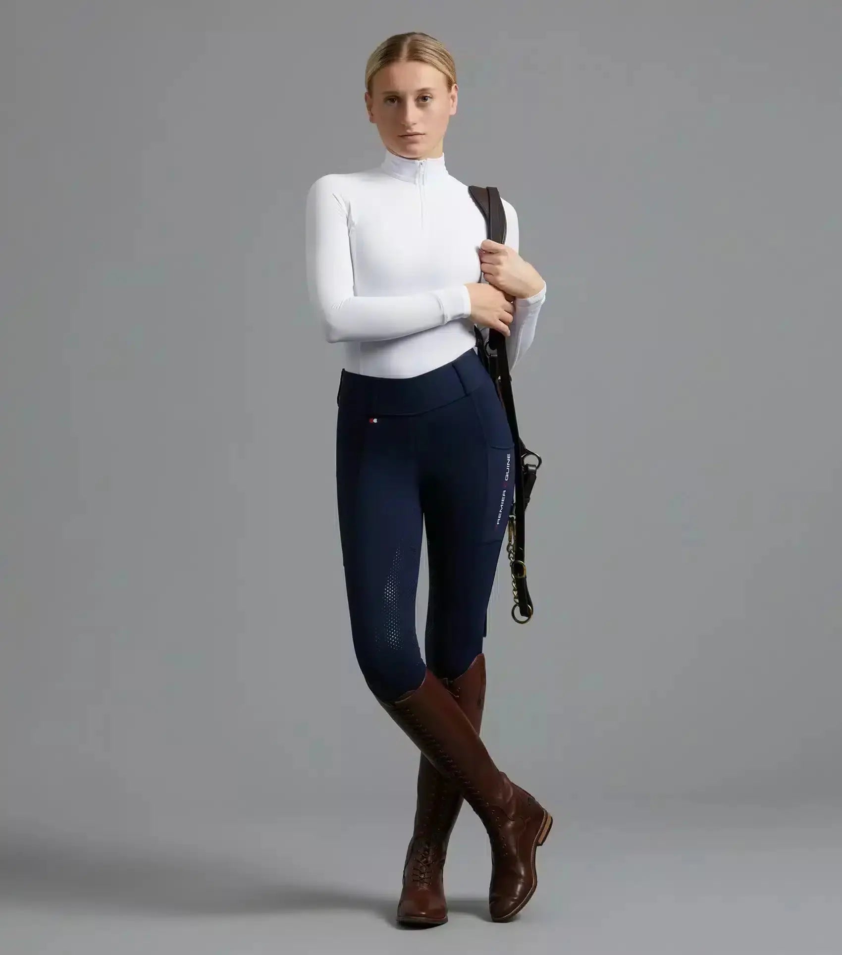 Premier Equine Mirillo Ladies Full Seat Gel Riding Tights by Premier Equine at Try a Bit