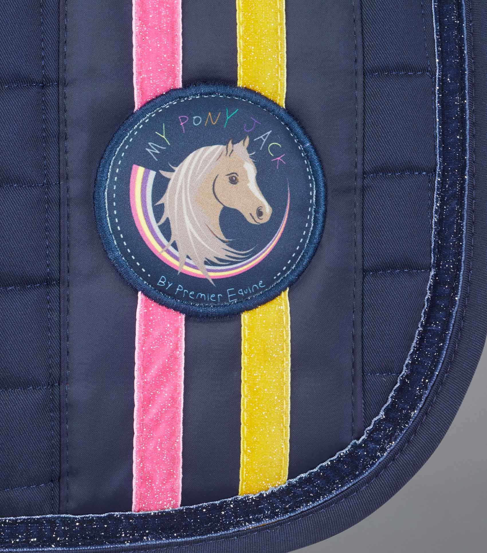 Premier Equine My Pony Jack Cotton GP/Jump Glitter Saddle Pad by Premier Equine at Try a Bit