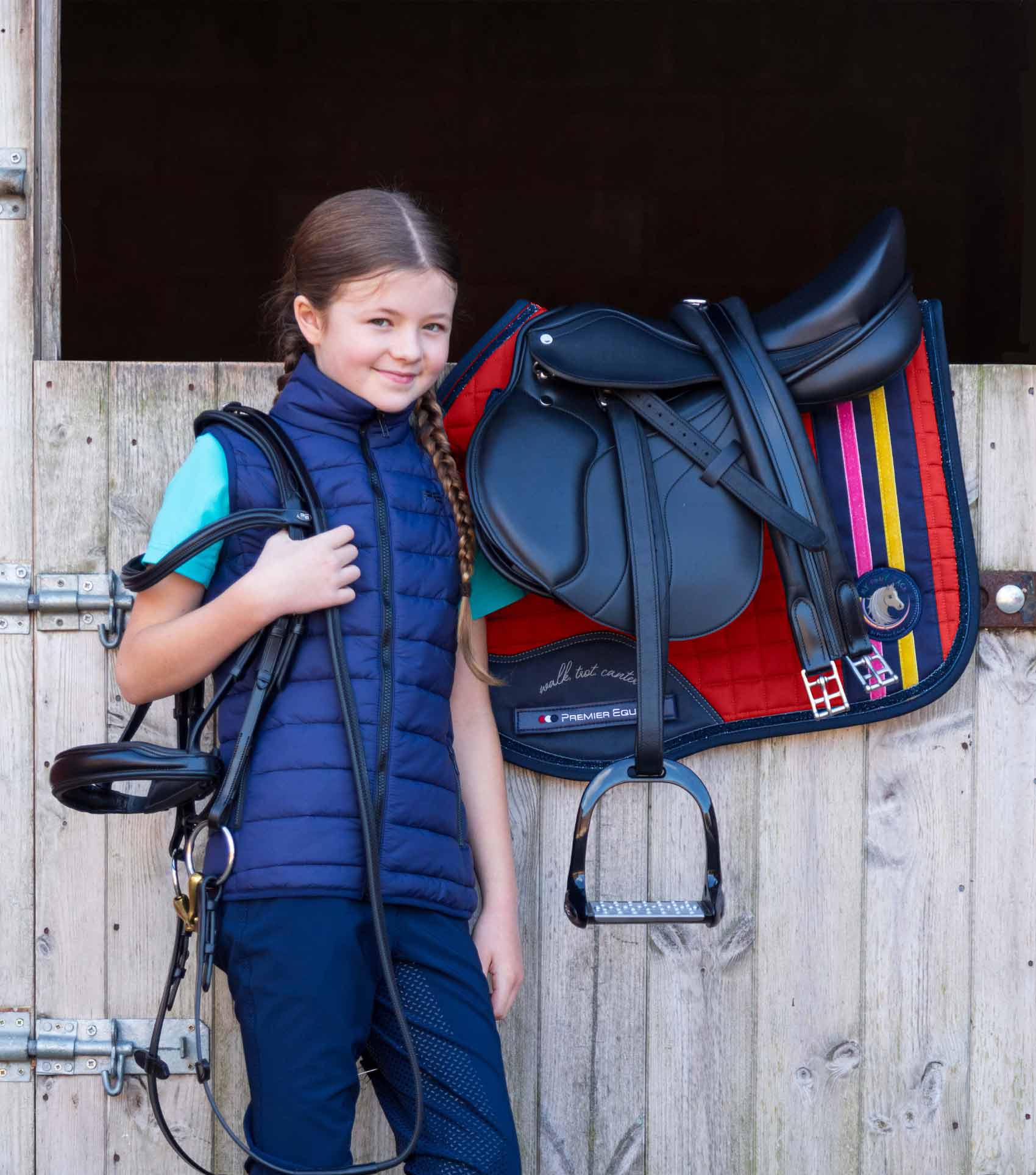 Premier Equine My Pony Jack Cotton GP/Jump Glitter Saddle Pad by Premier Equine at Try a Bit