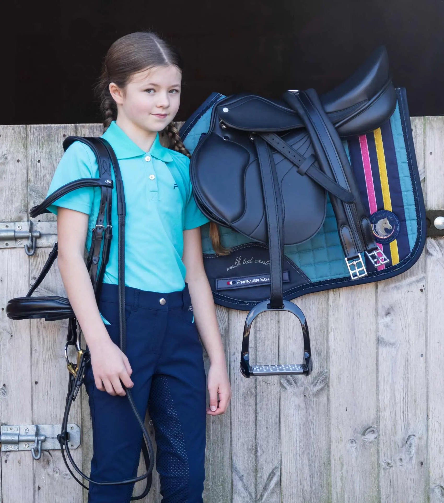 Premier Equine My Pony Jack Cotton GP/Jump Glitter Saddle Pad by Premier Equine at Try a Bit