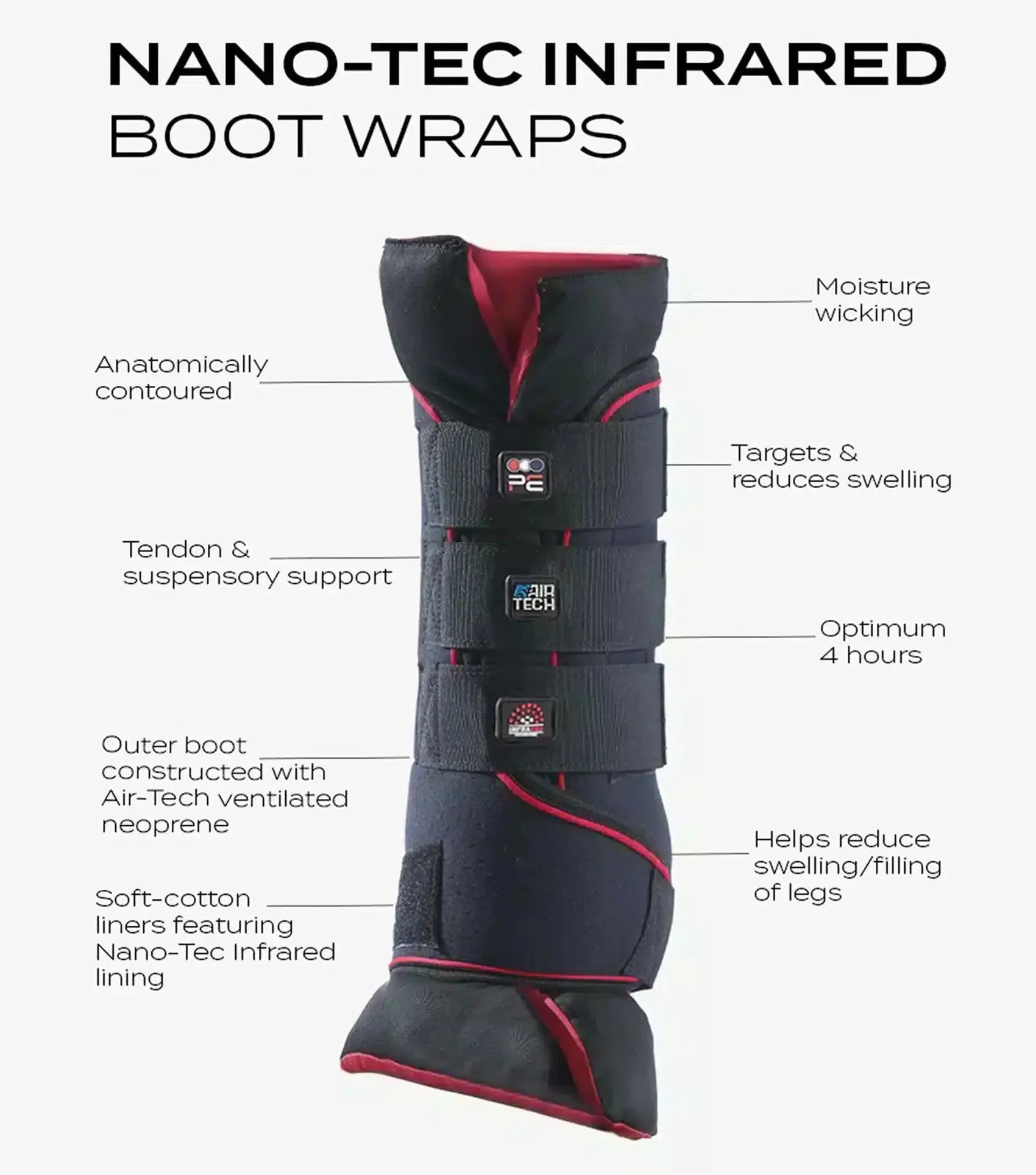 Premier Equine Nano-Tec Infrared Boot Wraps Inc. Liners by Premier Equine at Try A Bit