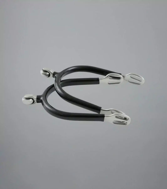 Premier Equine Rubber Covered Roller Ball Spurs by Premier Equine at Try a Bit