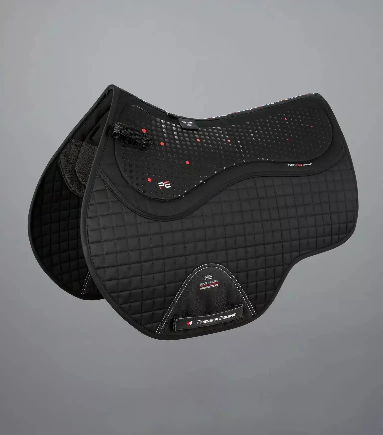 Premier Equine Close Contact Tech Grip Pro Anti-Slip Saddle Pad - GP/Jump Square by Premier Equine at Try a Bit