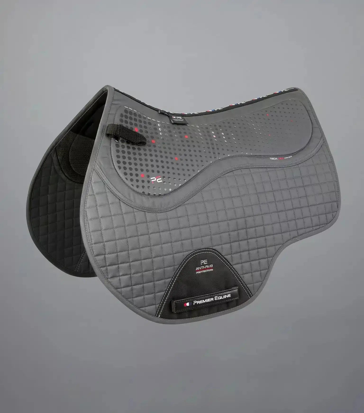 Premier Equine Close Contact Tech Grip Pro Anti-Slip Saddle Pad - GP/Jump Square by Premier Equine at Try a Bit