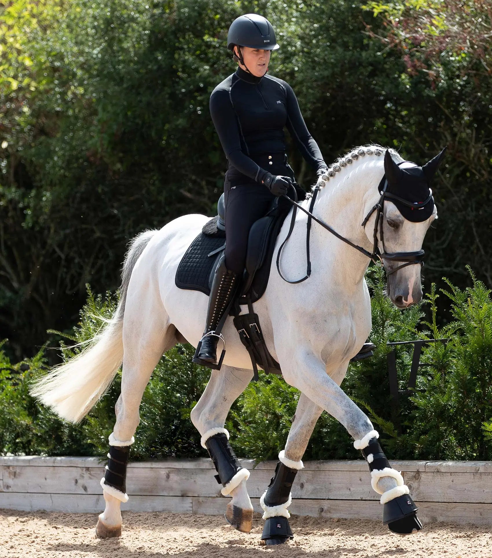 Premier Equine Carbon Tech Techno Wool Over Reach Boots by Premier Equine at Try A Bit
