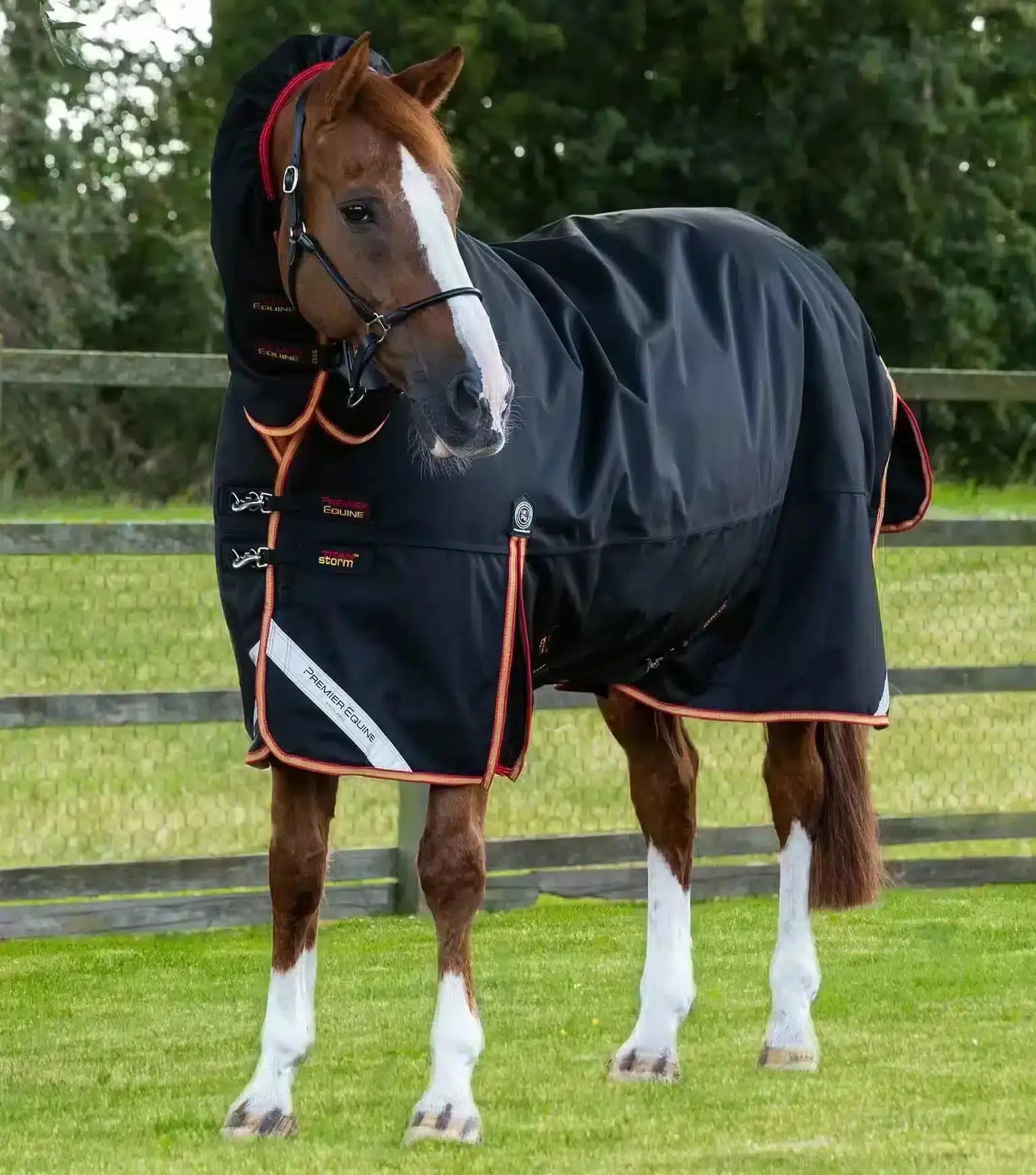 Premier Equine Titan Storm 450g Combo Turnout Rug with Snug-Fit Neck by Premier Equine at Try a Bit