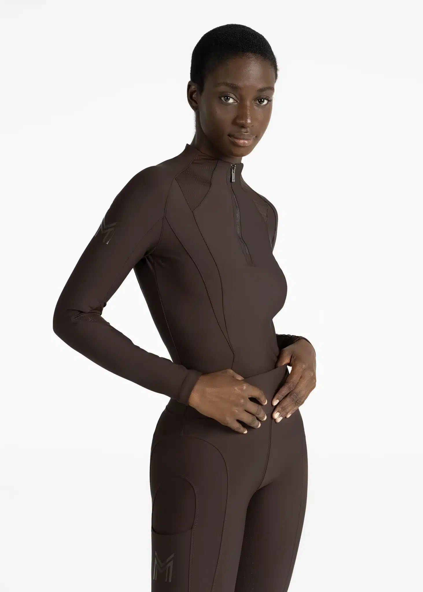 Maximilian Equestrian Frame Long Sleeve Base Layer Performance Riding Top by Maximilian Equestrian at Try a Bit