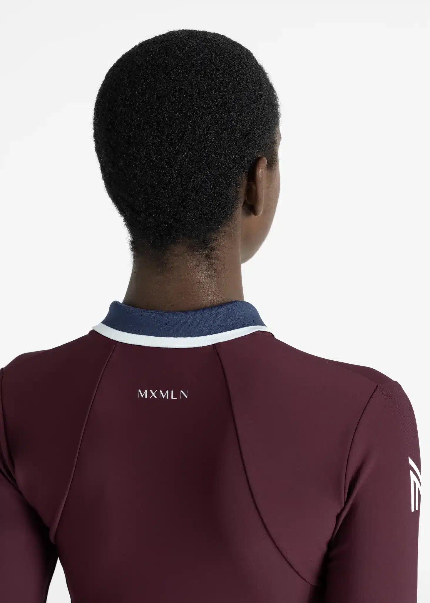Maximilian Equestrian Concept Long Sleeve Polo Shirt (Burgundy) by Maximilian Equestrian at Try a Bit
