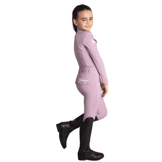 Maximilian Equestrian YR Pro Riding Leggings (Mauve) by Maximilian Equestrian at Try a Bit