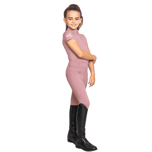 Maximilian Equestrian YR Pro Riding Leggings (Rose Taupe) by Maximilian Equestrian at Try a Bit