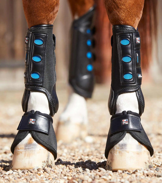 Premier Equine Air Cooled Original Eventing Boots - FrontΒ byΒ Premier EquineΒ atΒ  Try A Bit