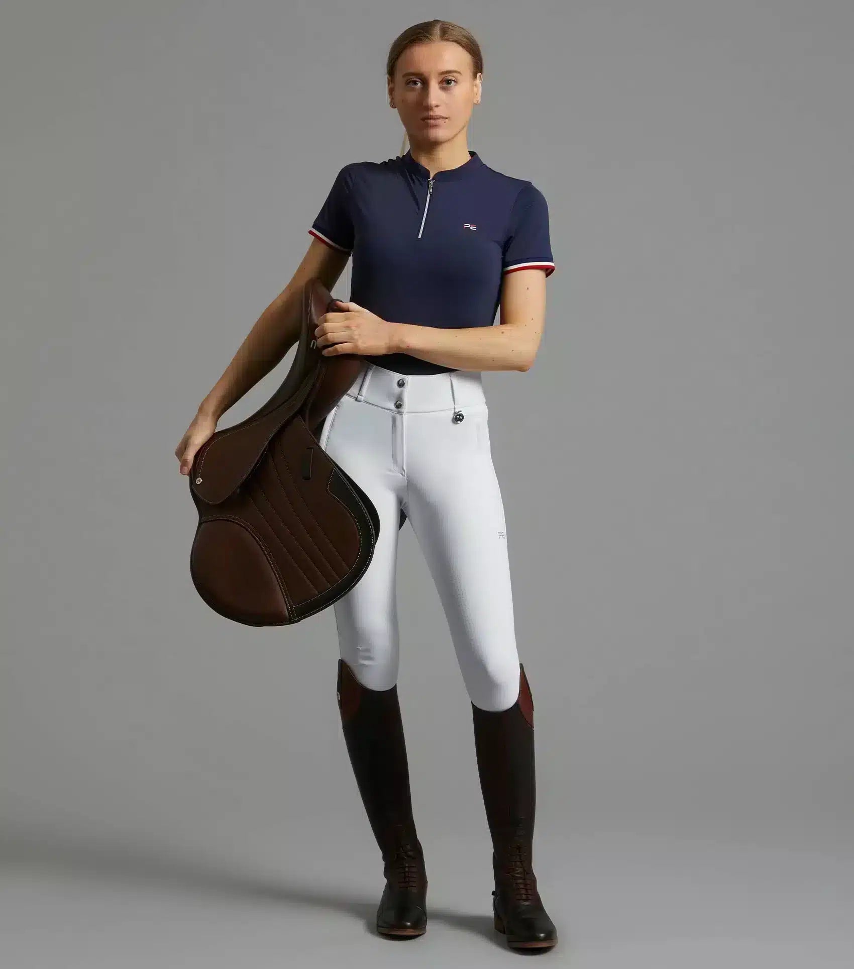 Premier Equine Allegra Ladies Short Sleeve Riding Top by Premier Equine at Try a Bit