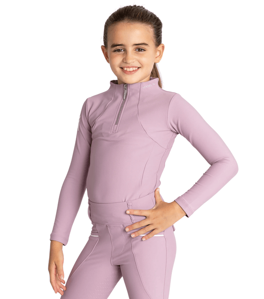 Maximilian Equestrian YR Long Sleeve Base Layer (Mauve) by Maximilian Equestrian at Try a Bit