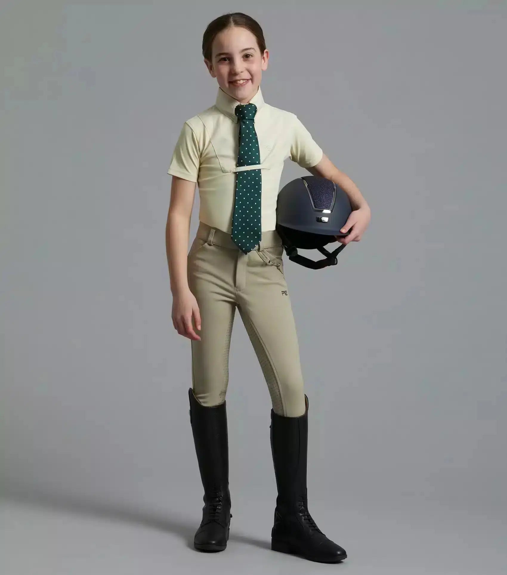 Premier Equine Brava Girls Full Seat Gel Competition Riding Breeches by Premier Equine at Try A Bit