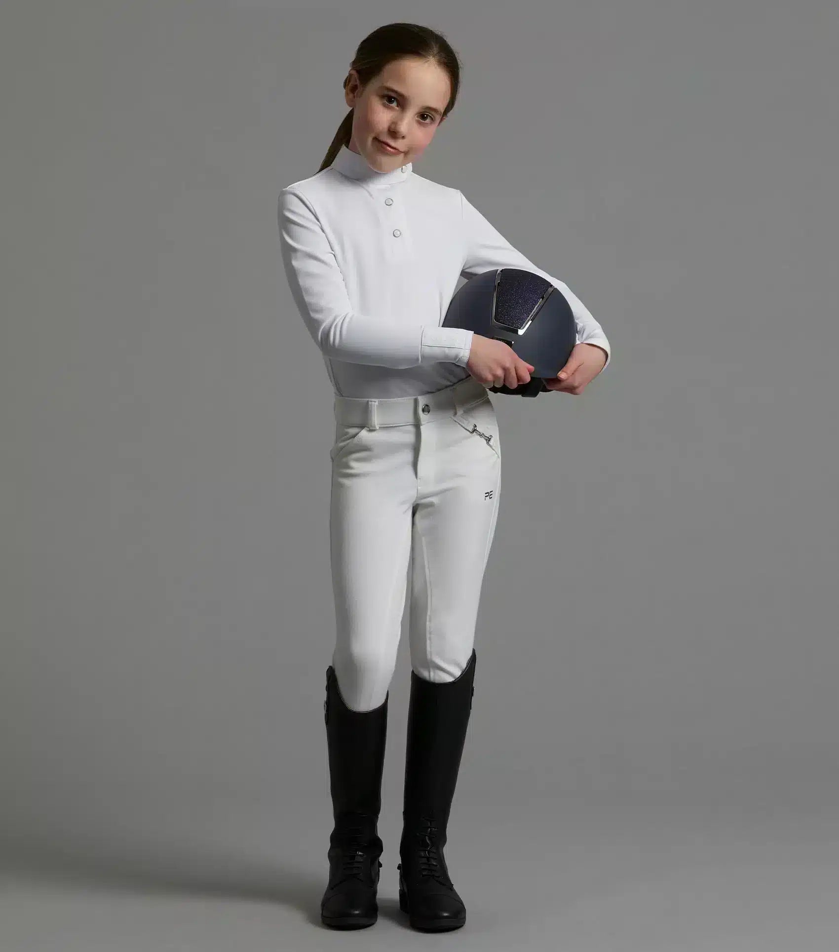 Premier Equine Brava Girls Full Seat Gel Competition Riding Breeches by Premier Equine at Try a Bit